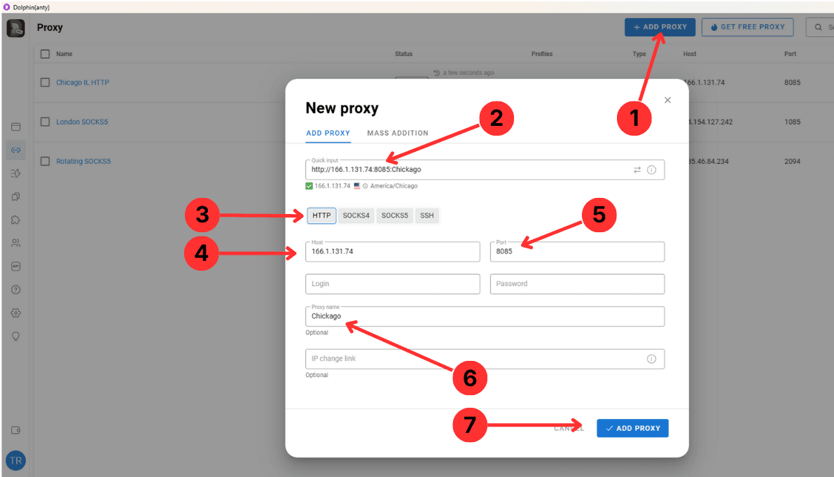 Add a new proxy