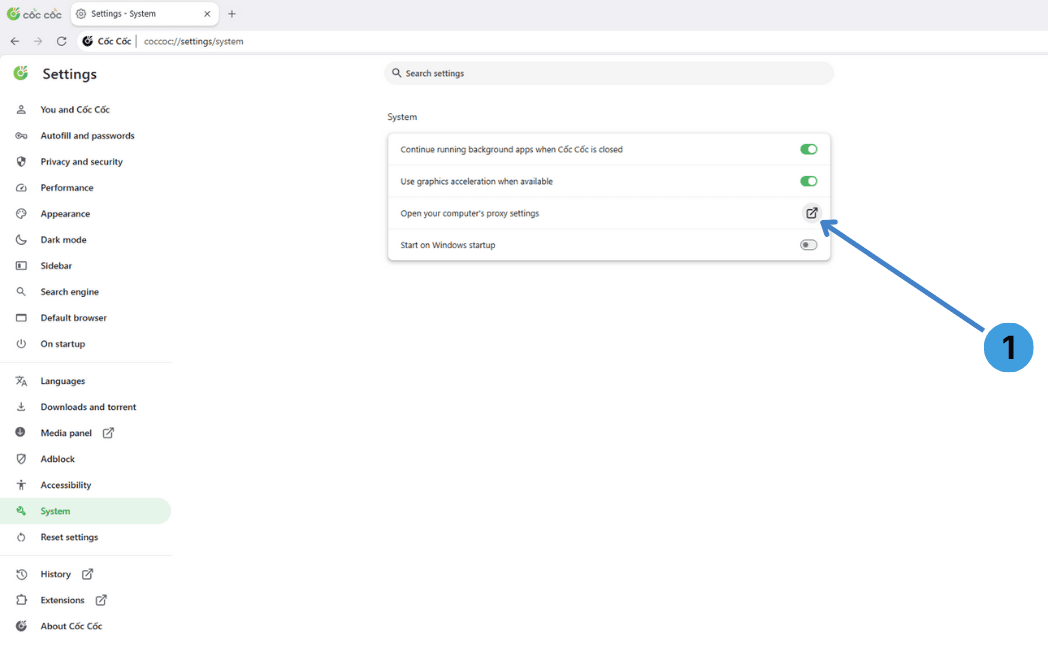 Step 3. Open your computer&rsquo;s proxy settings
