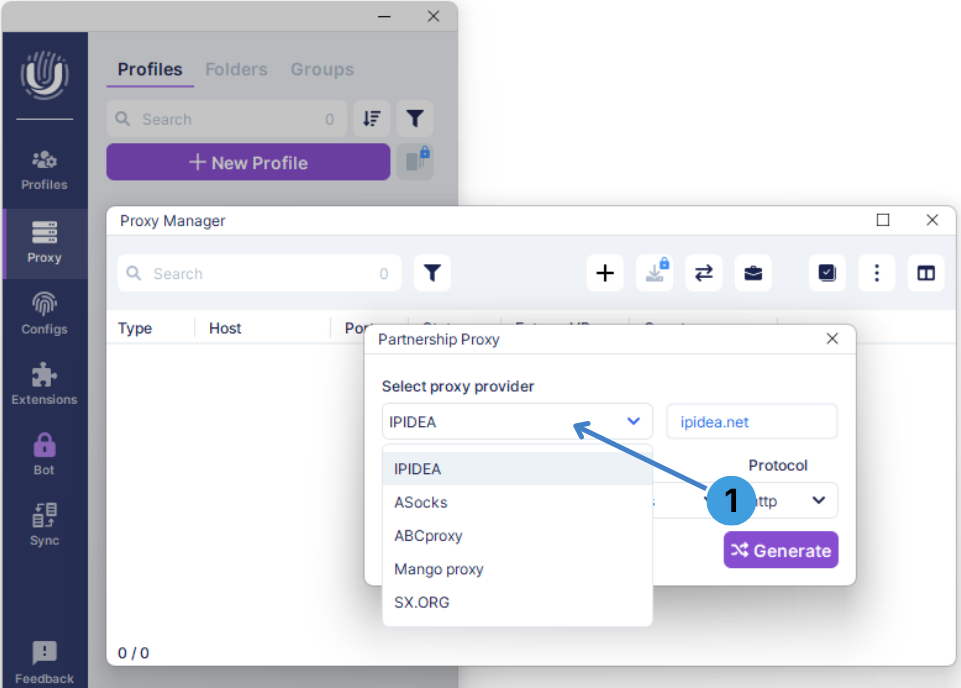 Use partnership proxies
