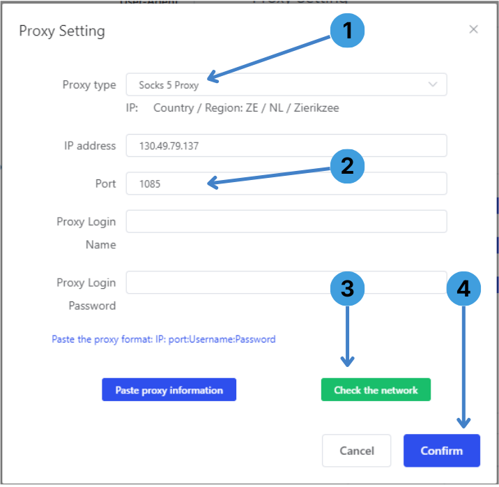 Configure a global SOCKS5 proxy