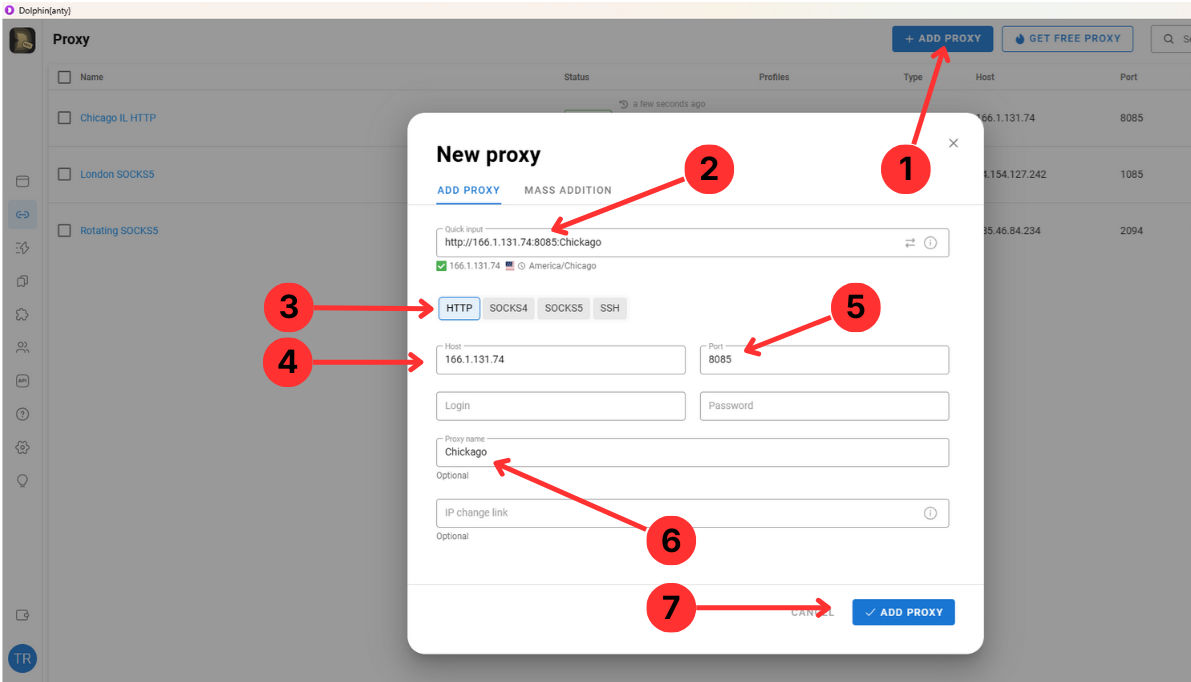Add a new proxy