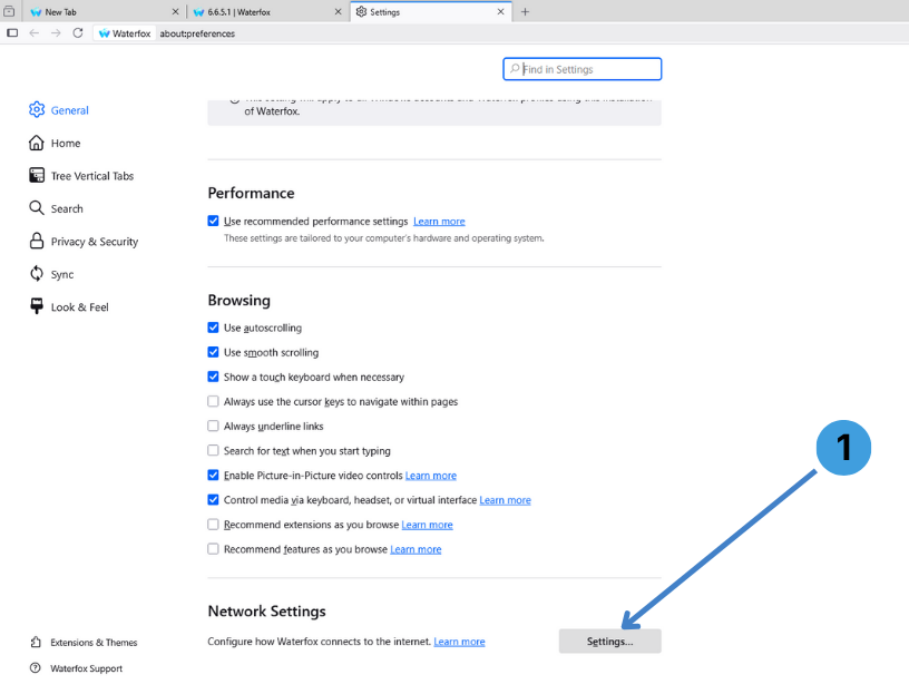 Go to Network Settings