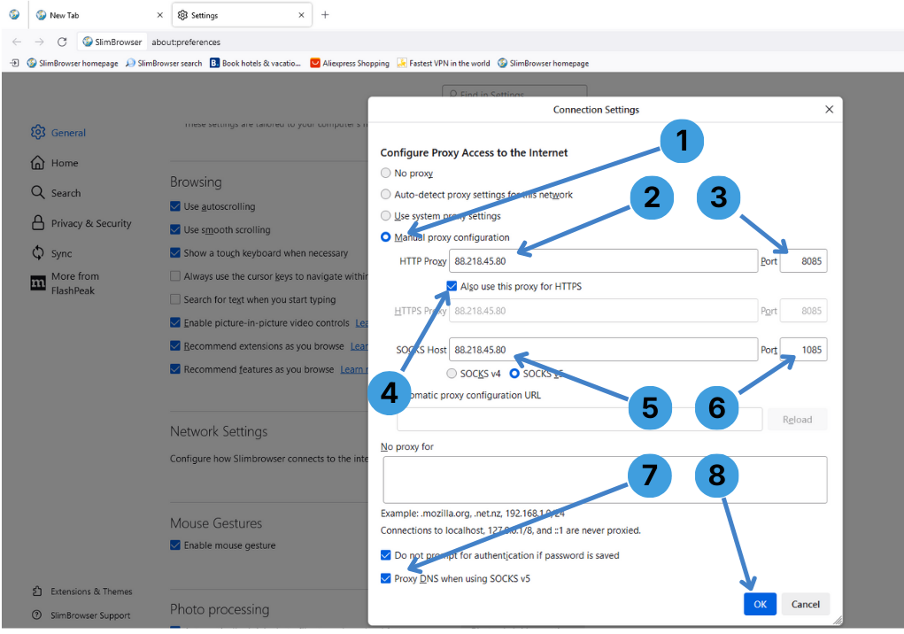 Step 3. Set up the proxy configuration