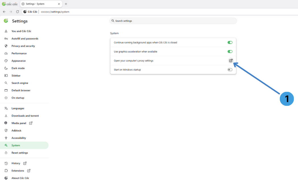 Step 3. Open your computer’s proxy settings