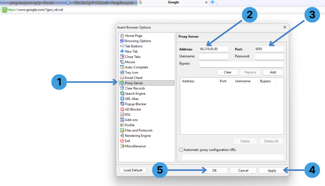 Step group 2 – Add a proxy server