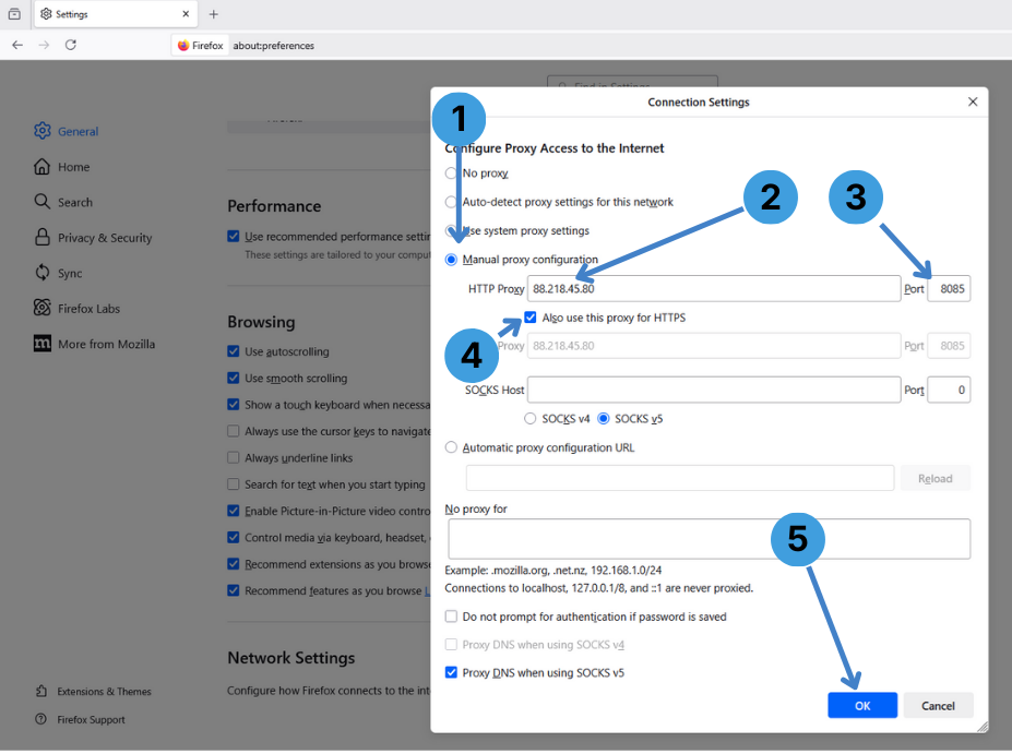 Step 3. Set up an HTTP or HTTPS proxy